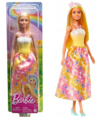 Barbie кукла во шарен фустан со пакување